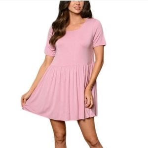 Azules women's pink XL mini dress